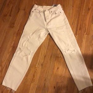 Levi straight wedgie style jeans